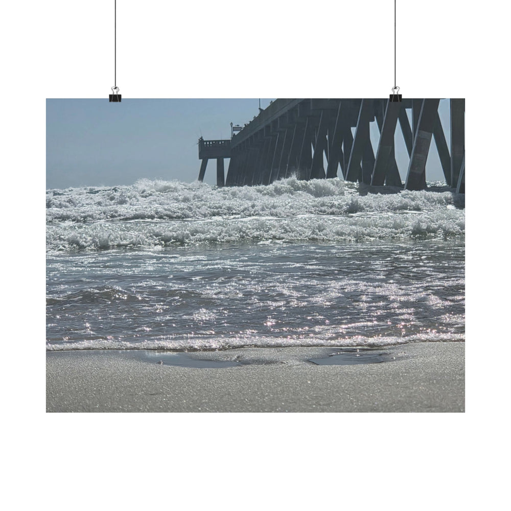 Foam Line To The Pier — Matte Poster