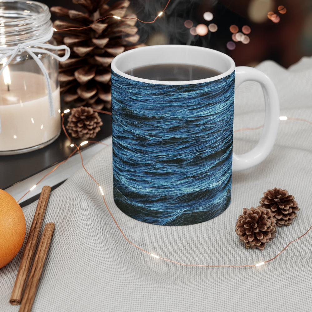 Gulls Over Blue Water — 11oz Mug
