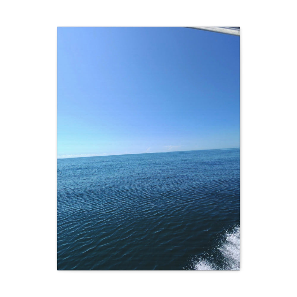 Sapphire Ripple Field — Stretched Canvas