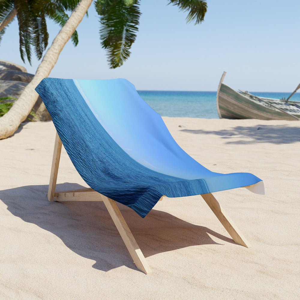 Sapphire Ripple Field — Beach Towel