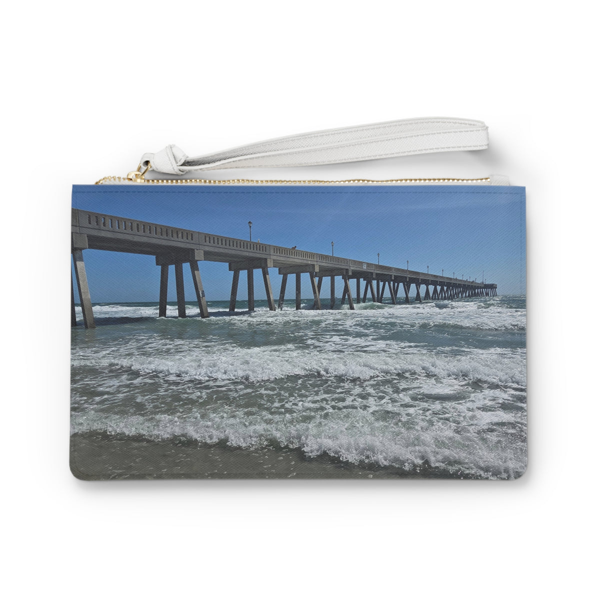 Pier In Full Blue — Clutch Bag