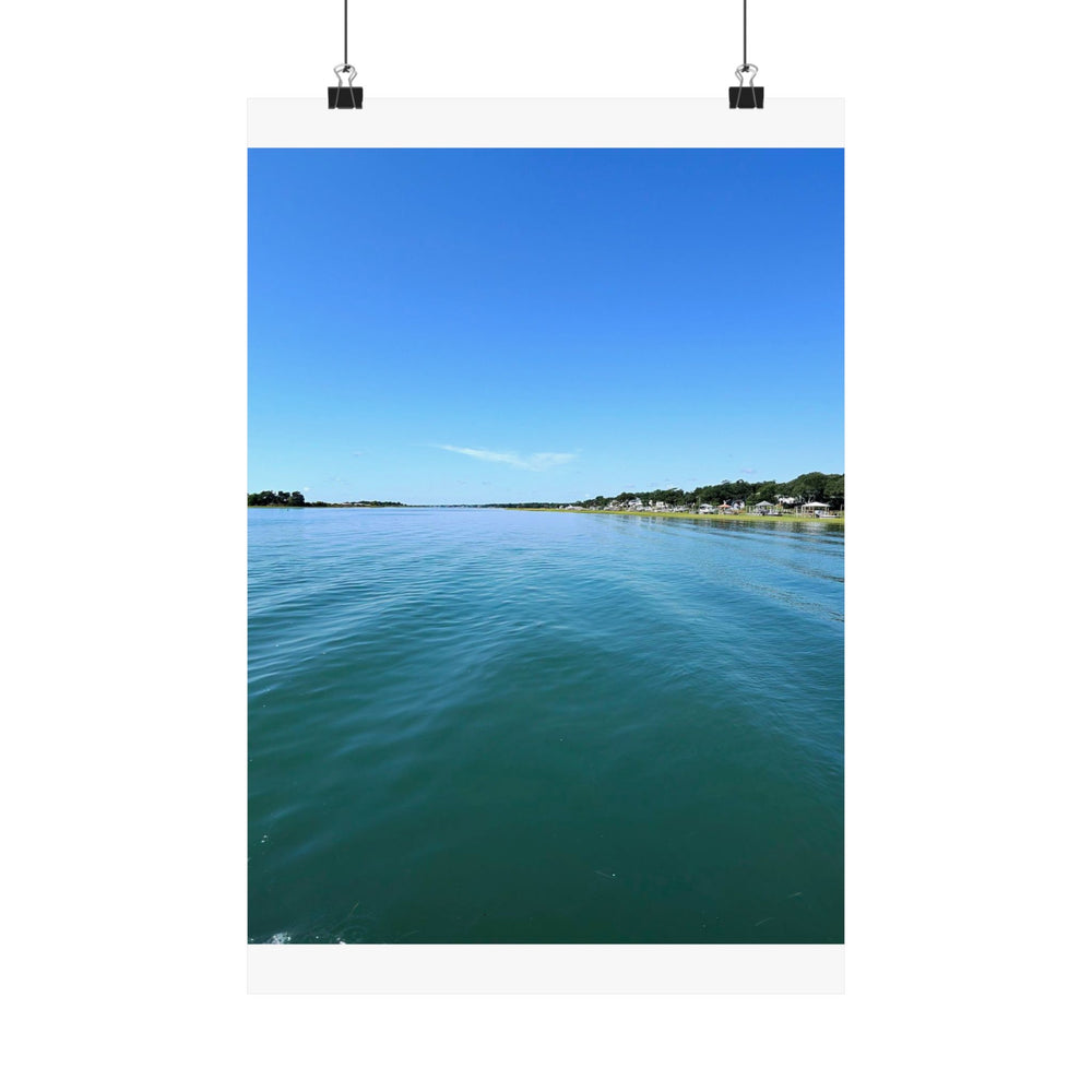 Intracoastal Teal — Matte Poster