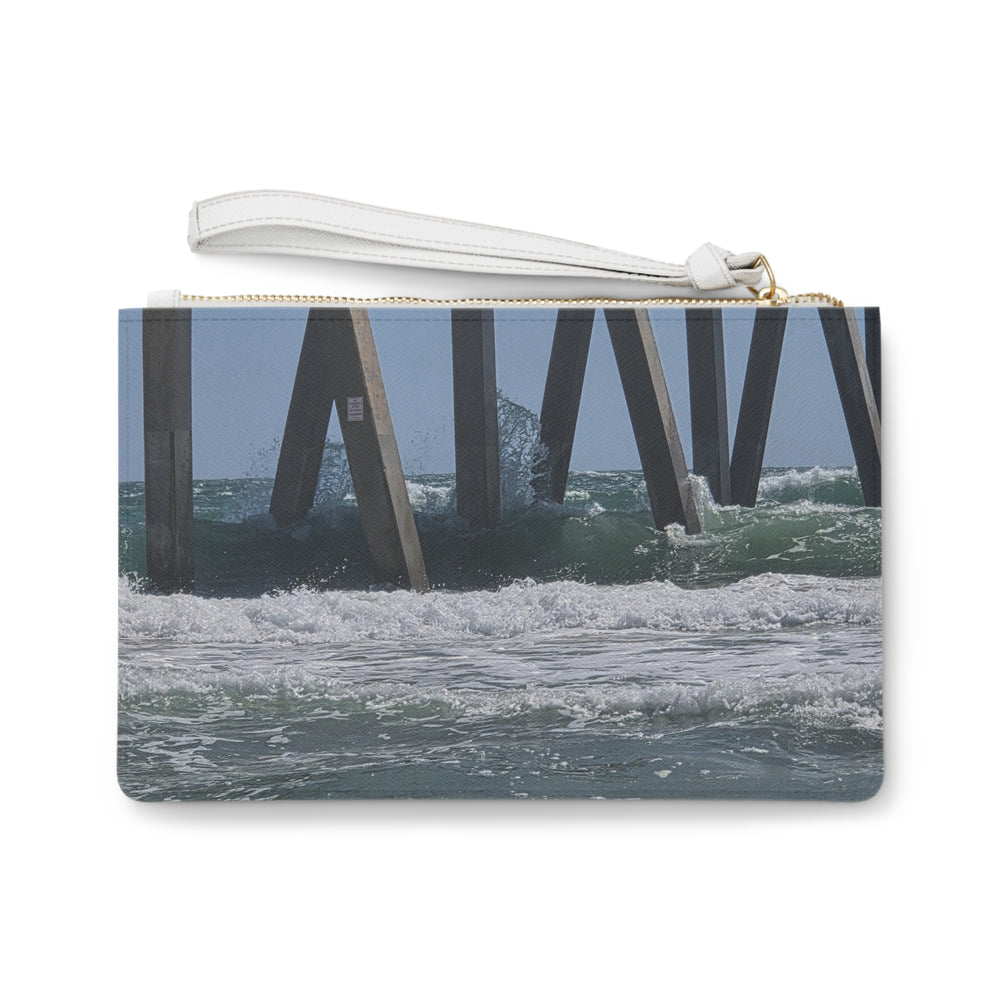 Surge Through The Pilings — Clutch Bag