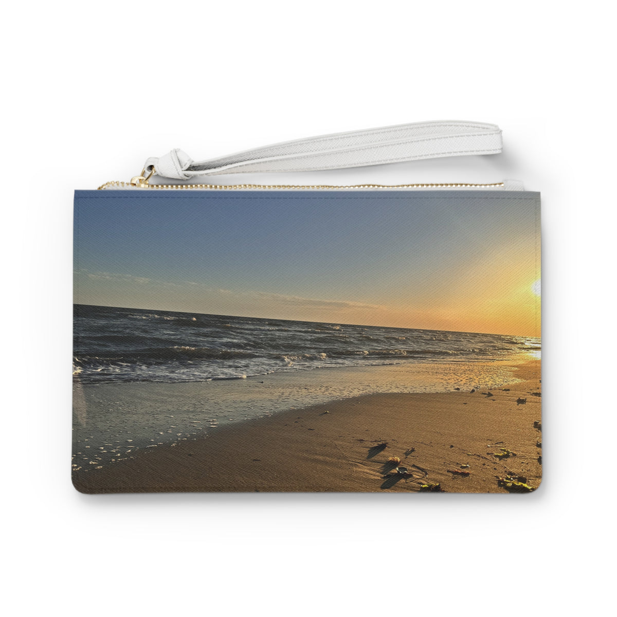 Tide Line At Golden Hour — Clutch Bag