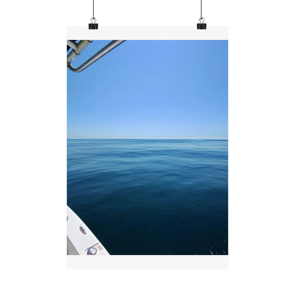 Glass Calm Offshore — Matte Poster