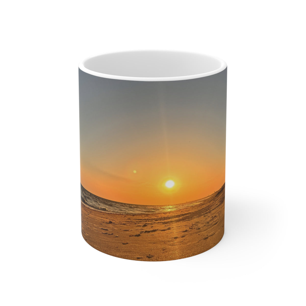 Footprints At Sunset — 11oz Mug