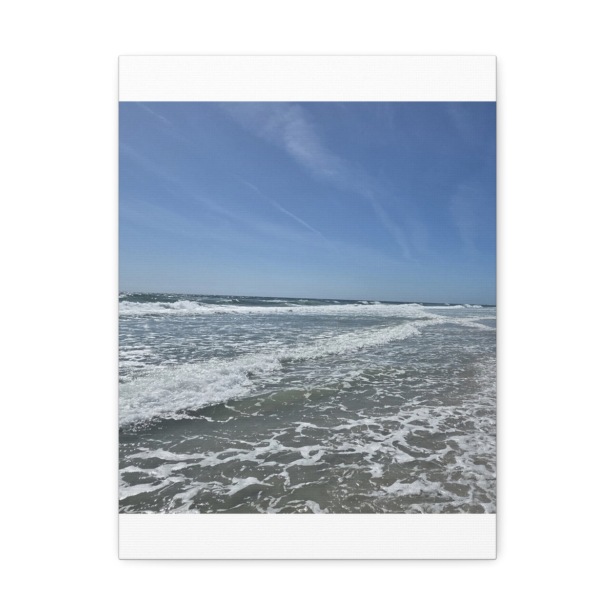 Blue Sky Surf — Stretched Canvas