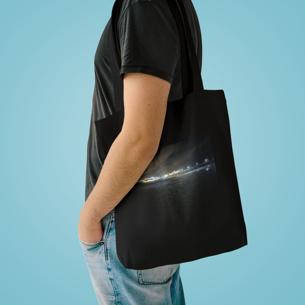 Pier Lights At Night — Cotton Tote