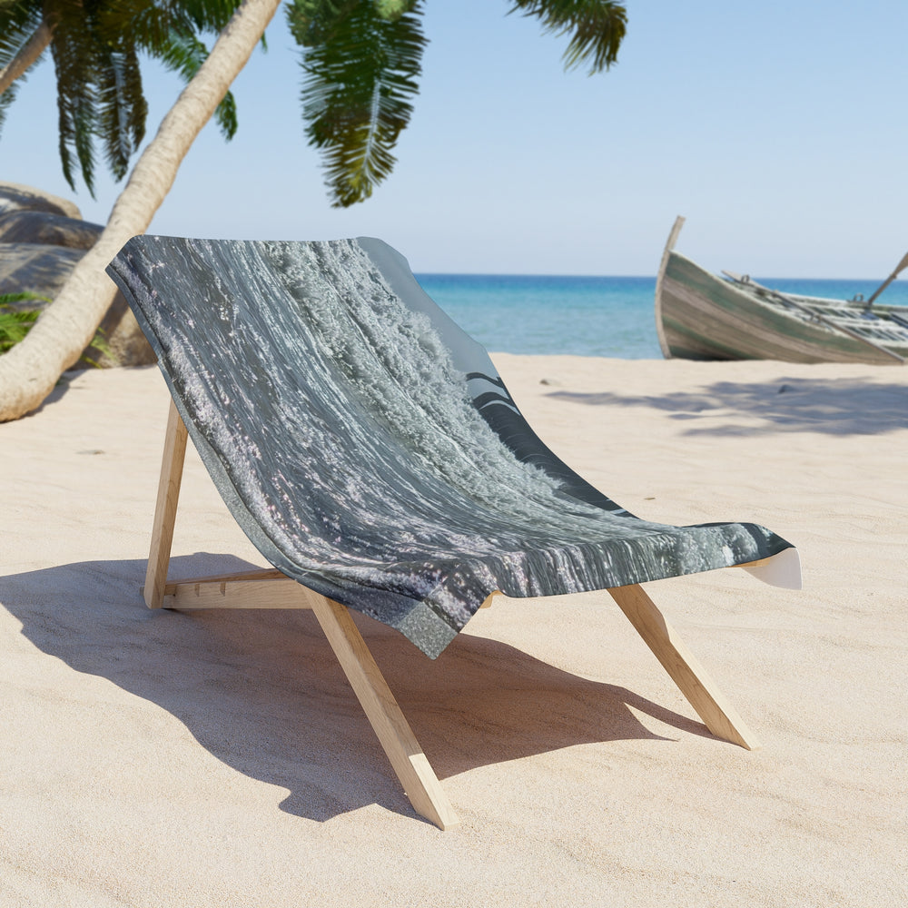 Foam Line To The Pier — Beach Towel