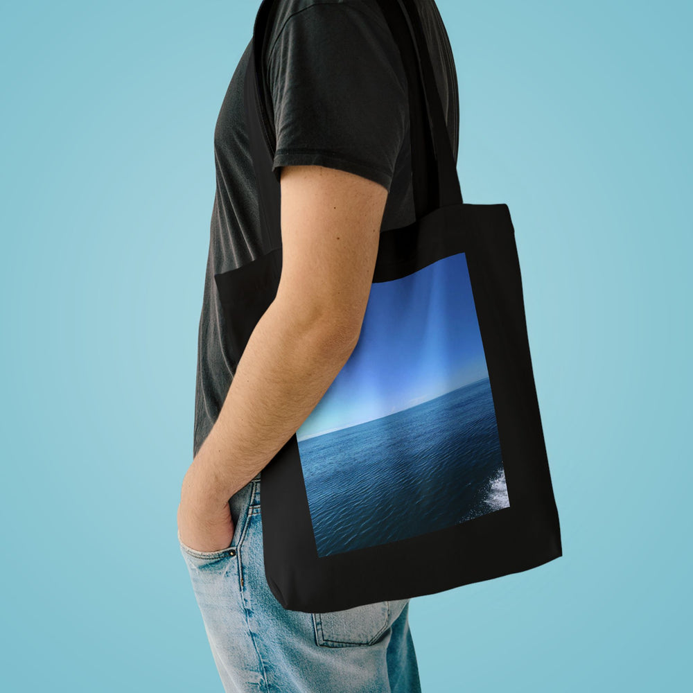 Sapphire Ripple Field — Cotton Tote