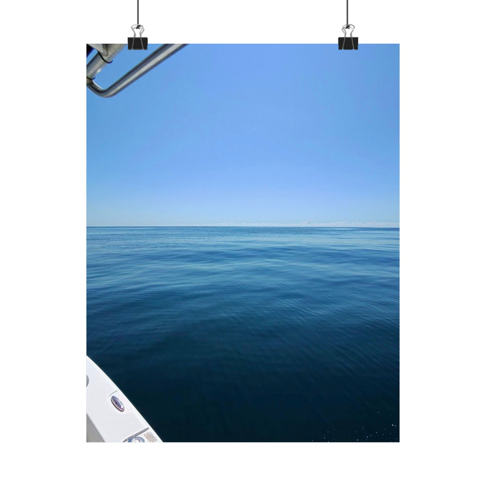 Glass Calm Offshore — Matte Poster