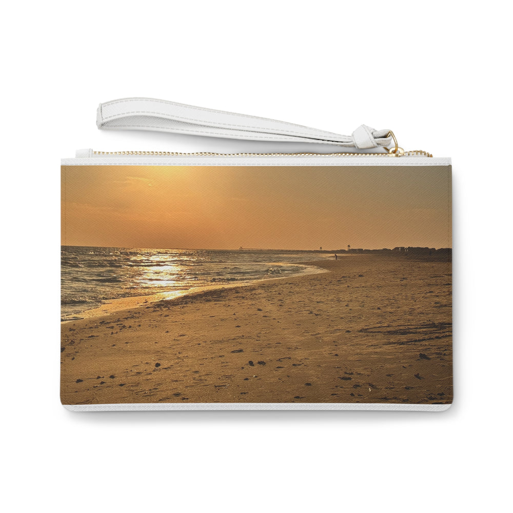 Golden Hour Strand — Clutch Bag