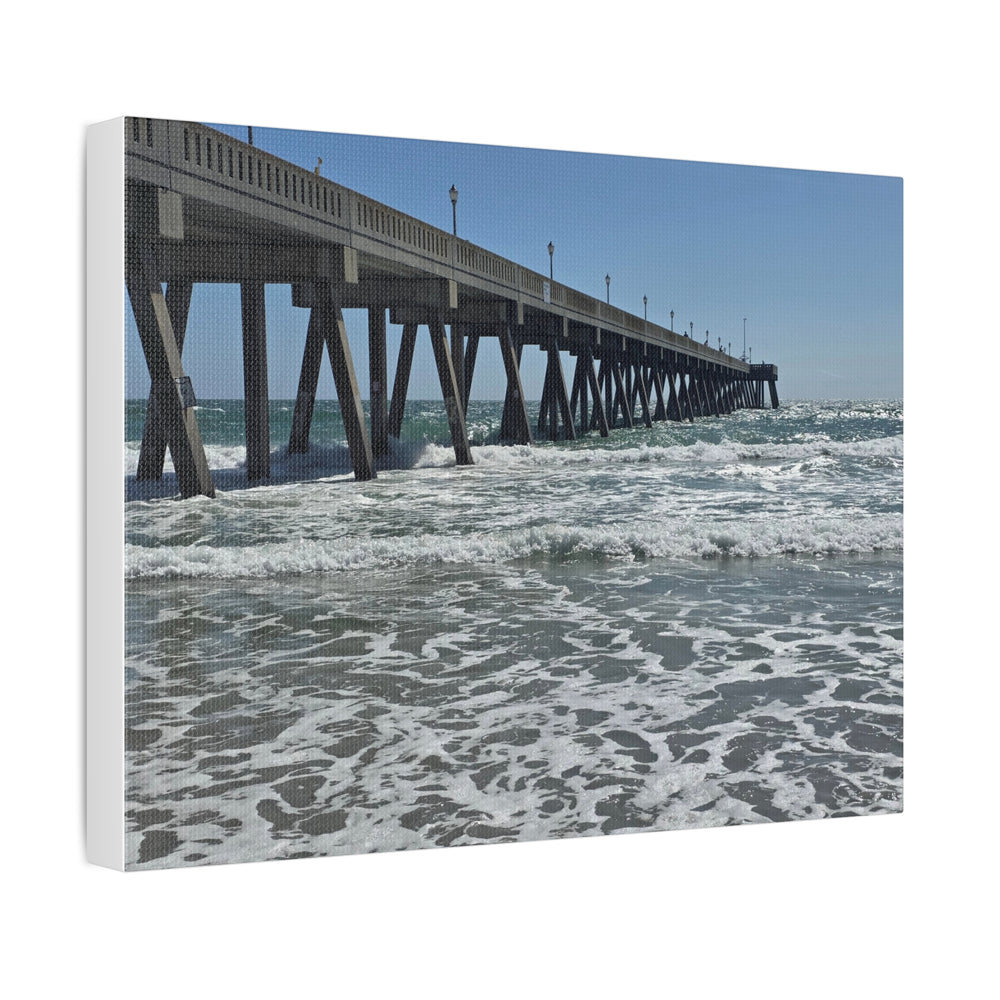 The Long Pier — Stretched Canvas