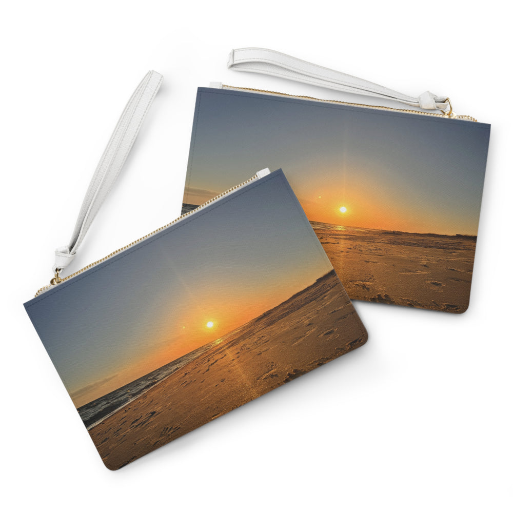 Footprints At Sunset — Clutch Bag