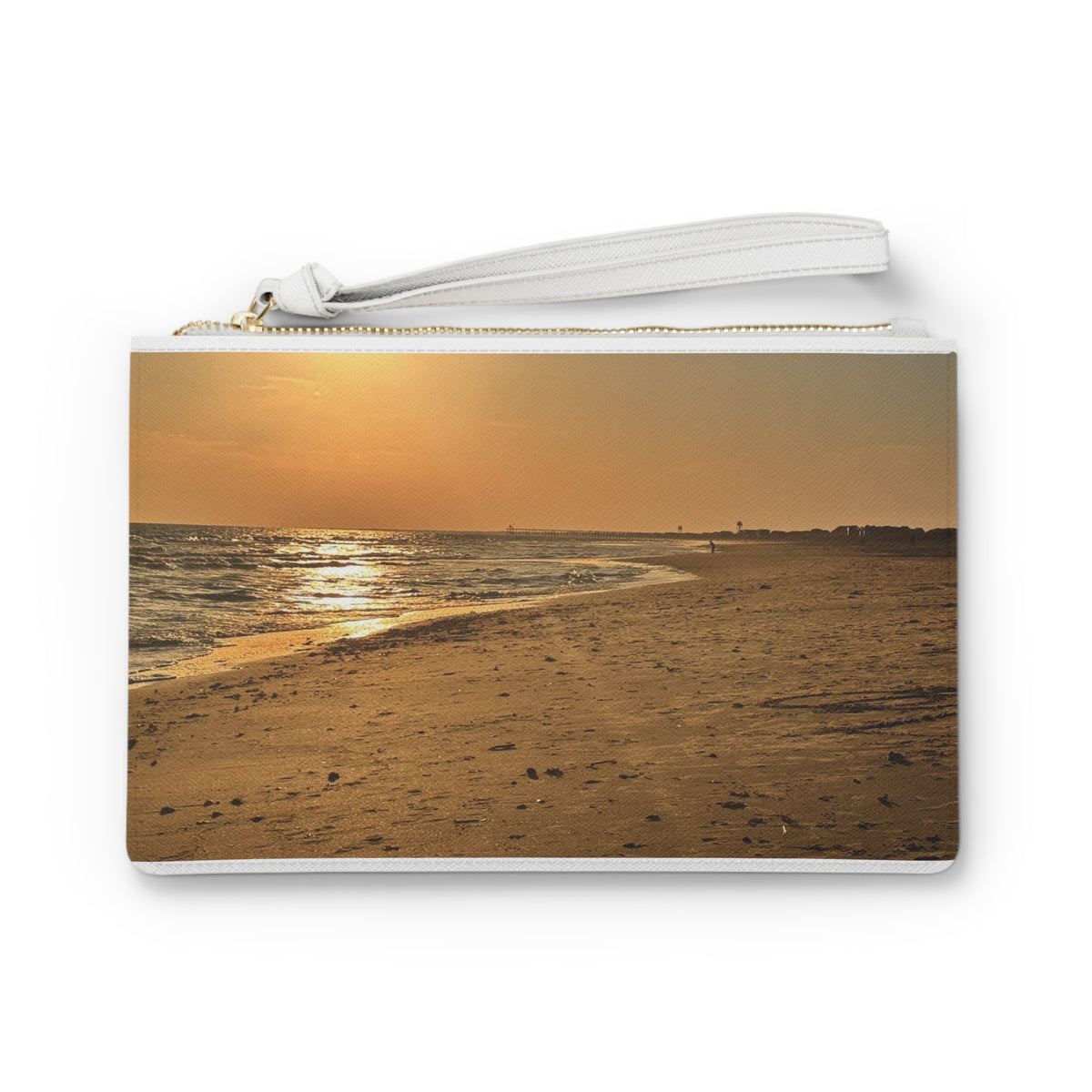 Golden Hour Strand — Clutch Bag