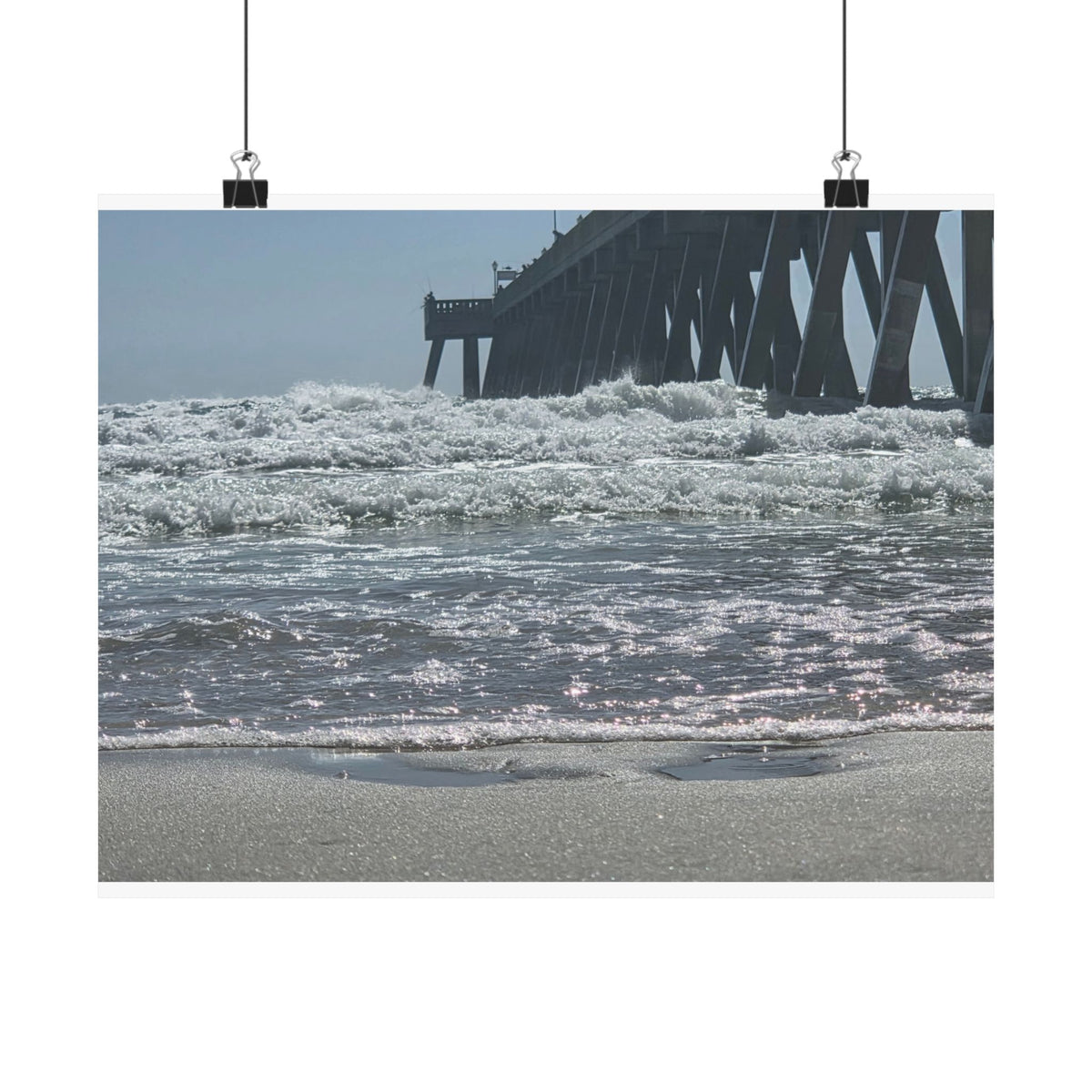 Foam Line To The Pier — Matte Poster