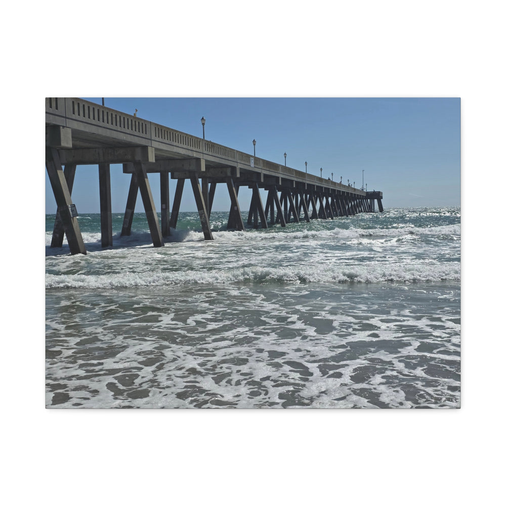 The Long Pier — Stretched Canvas