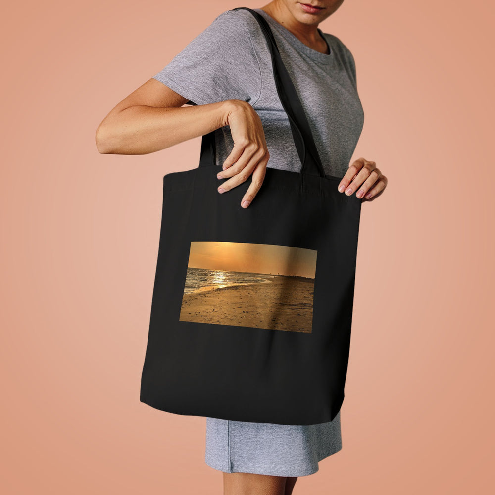 Golden Hour Strand — Cotton Tote