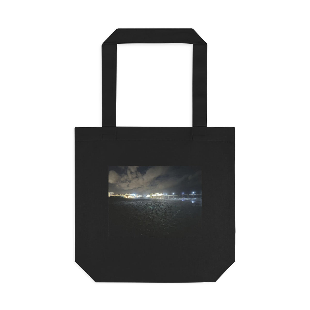 Pier Lights At Night — Cotton Tote