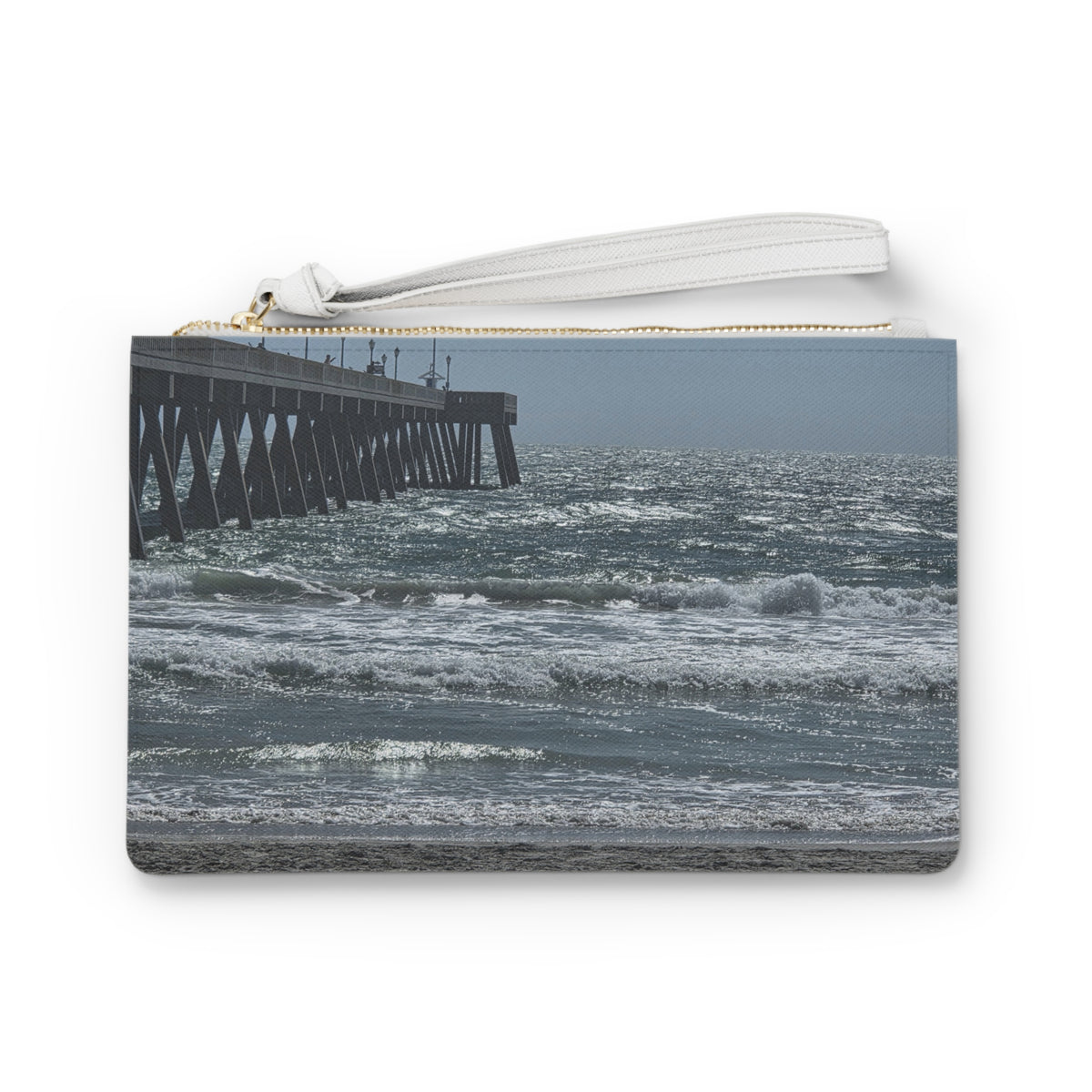 Silver Water Pier — Clutch Bag