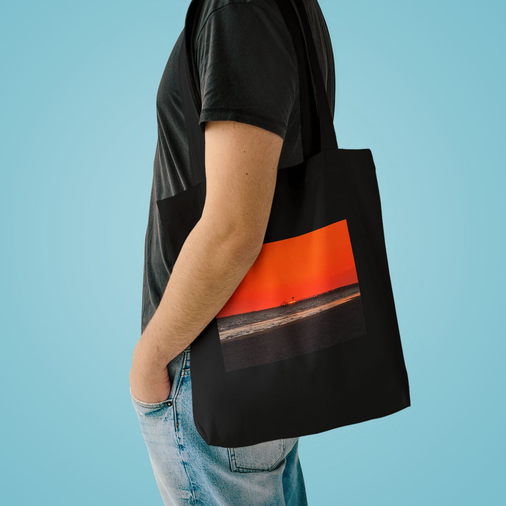 Crimson Pier — Cotton Tote