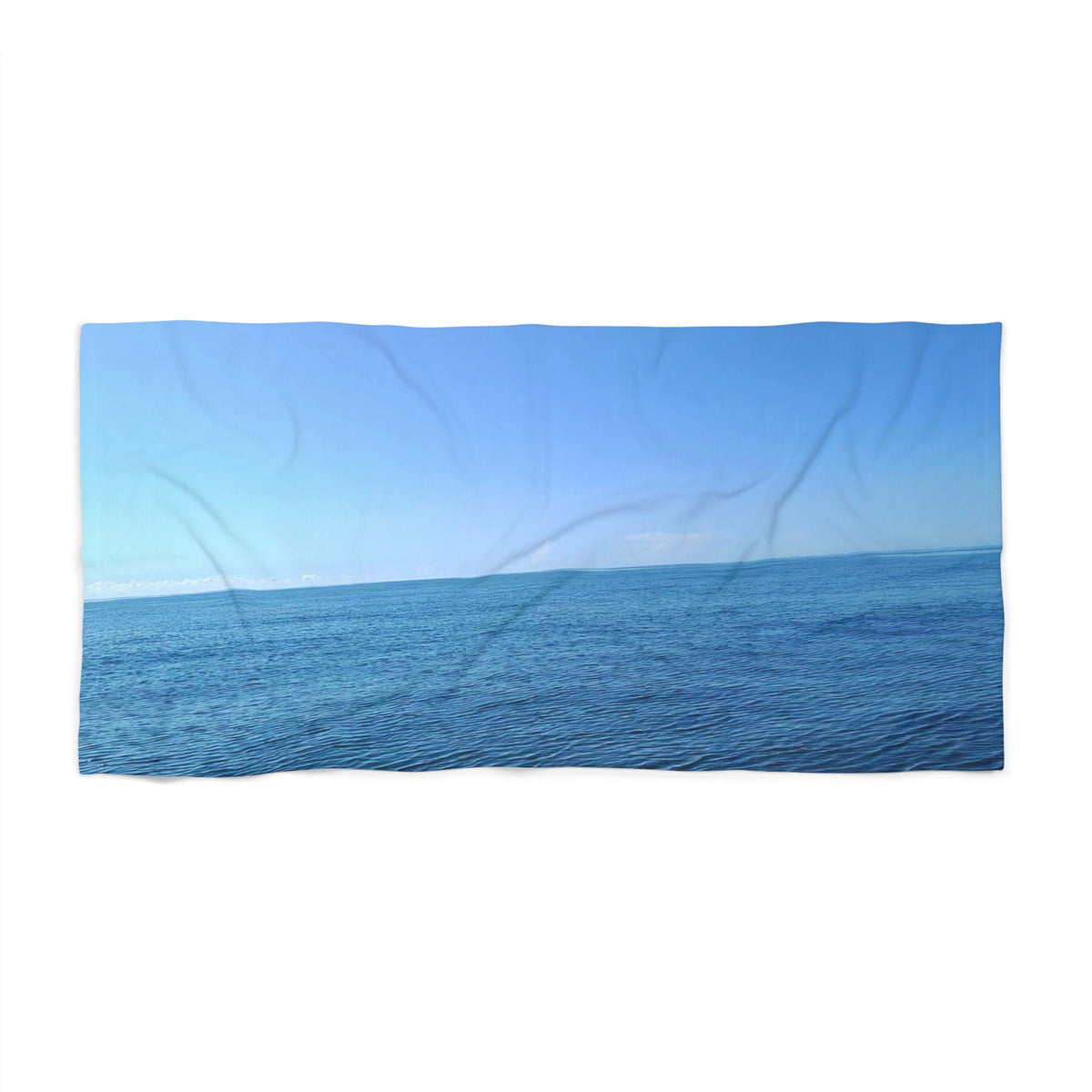 Sapphire Ripple Field — Beach Towel