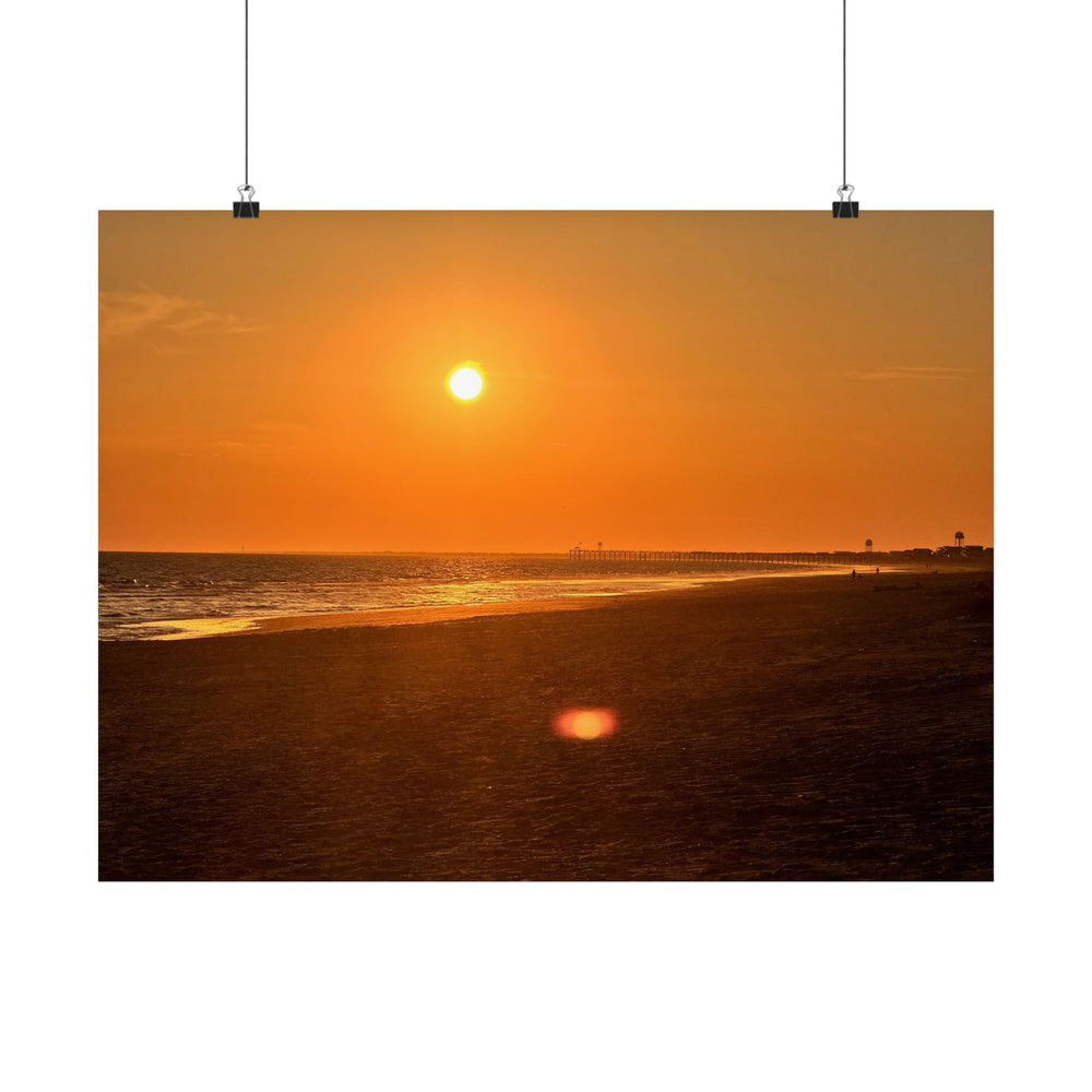 Amber Evening — Matte Poster