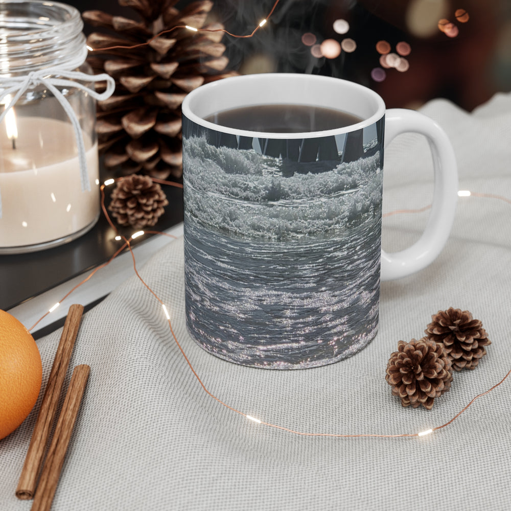 Foam Line To The Pier — 11oz Mug