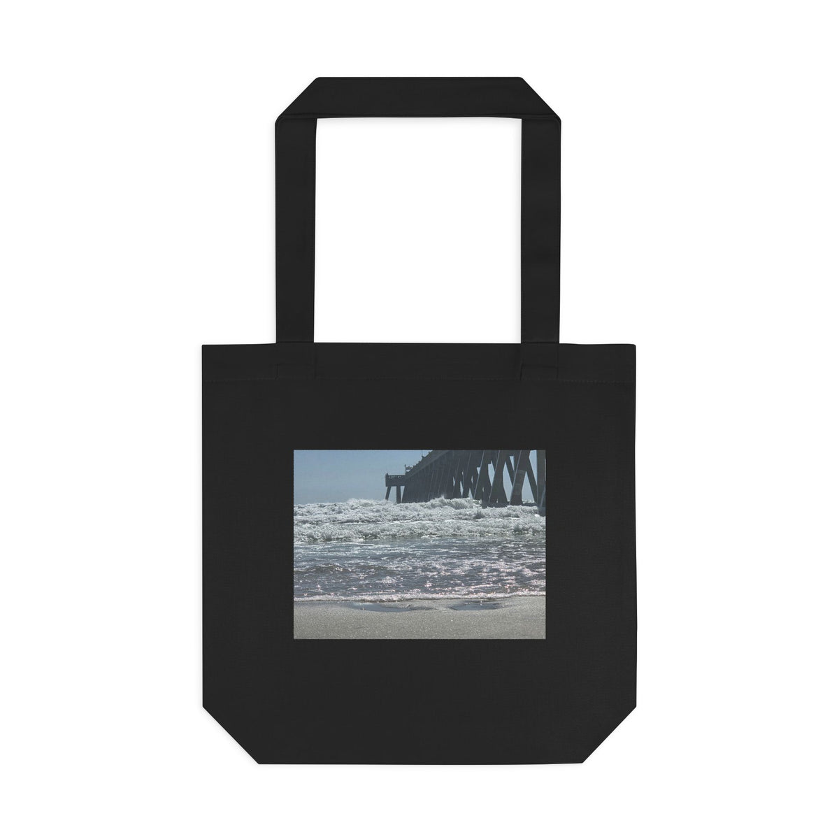 Foam Line To The Pier — Cotton Tote