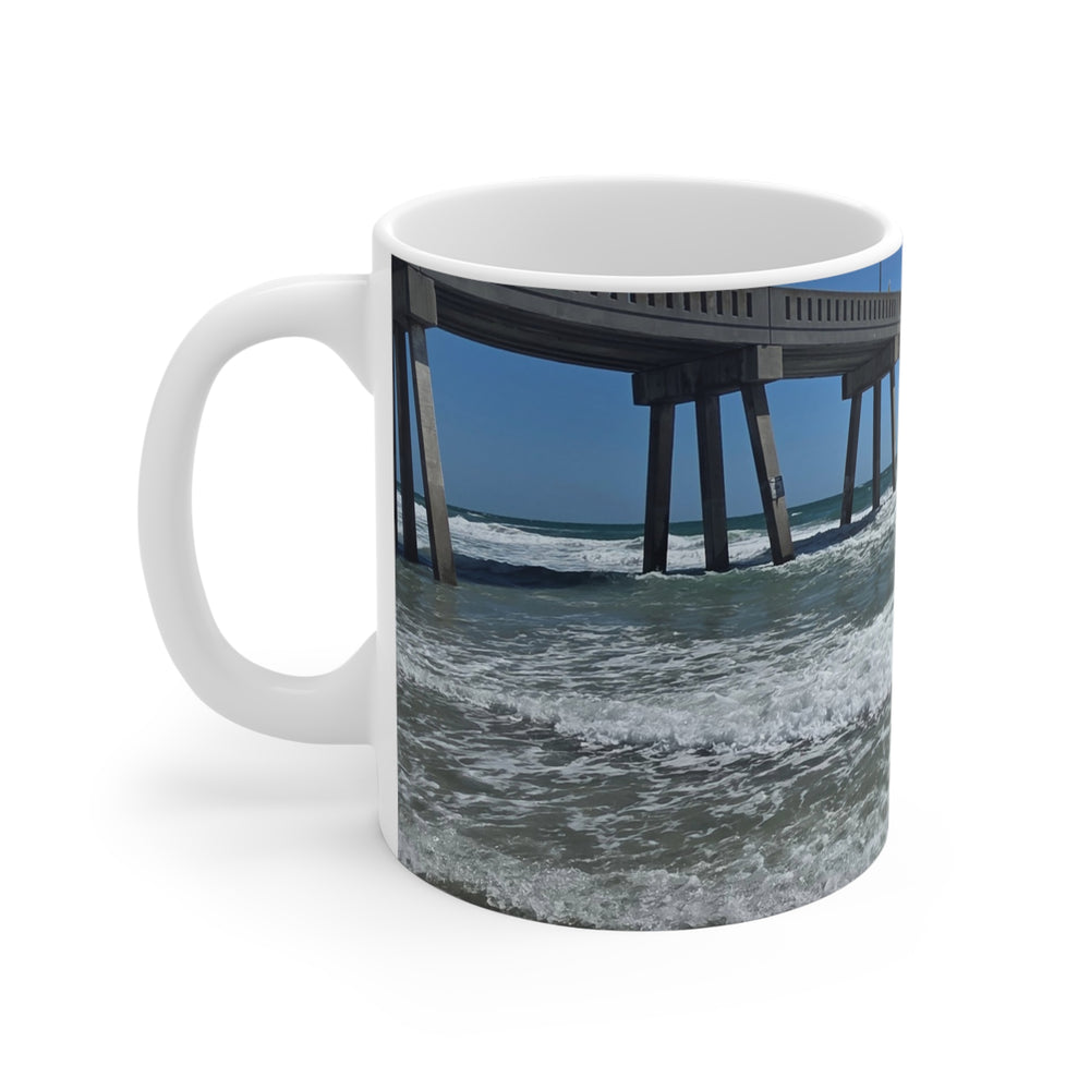 Pier In Full Blue — 11oz Mug