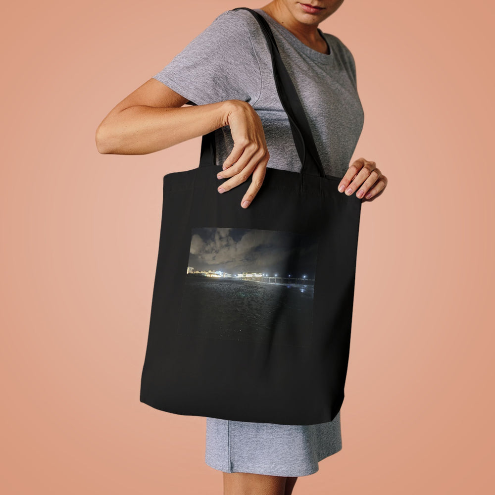 Pier Lights At Night — Cotton Tote