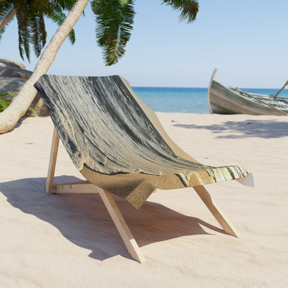 Golden Foam Lace — Beach Towel